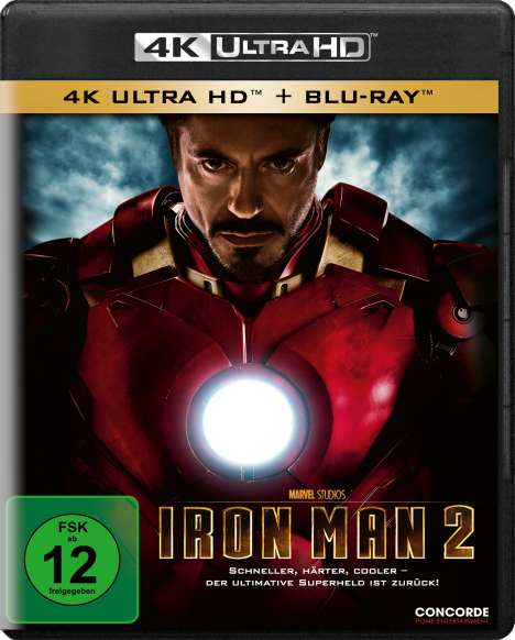 Iron Man 2 (Ultra HD Blu-ray &amp; Blu-ray), 1 Ultra HD Blu-ray und 1 Blu-ray Disc