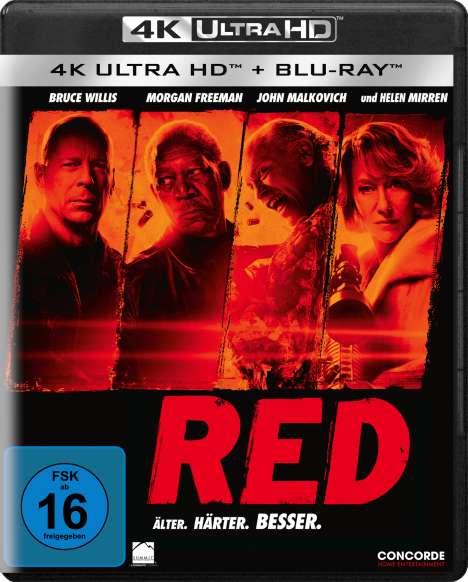 R.E.D. (Ultra HD Blu-ray &amp; Blu-ray), 1 Ultra HD Blu-ray und 1 Blu-ray Disc
