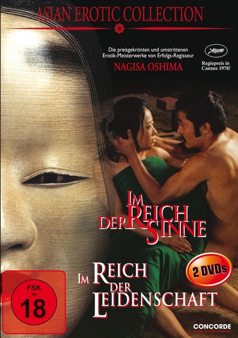 Nagisa Oshima Collection (Im Reich der Sinne + Im Reich der Leidenschaft), 2 DVDs