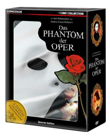 Das Phantom der Oper (Ltd.Ed.mit Maske), 3 DVDs