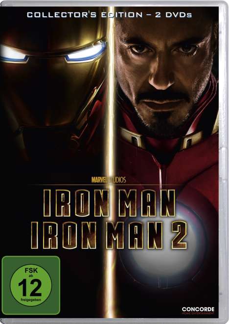 Iron Man 1+2, 2 Blu-ray Discs
