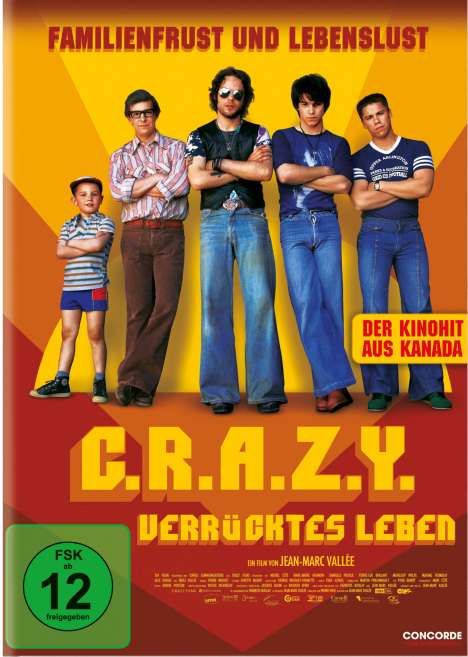 C.R.A.Z.Y. - Verrücktes Leben, DVD