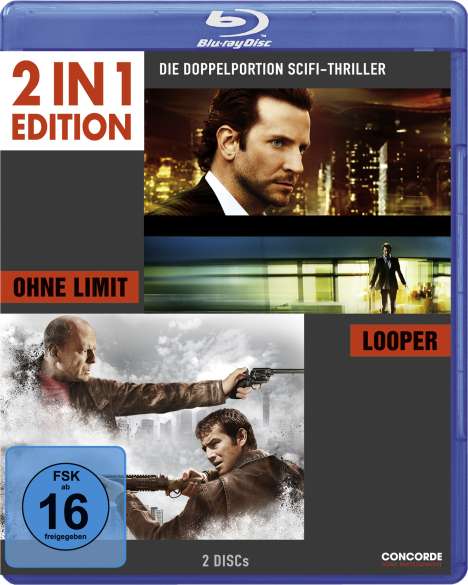 Ohne Limit / Looper (Blu-ray), 2 Blu-ray Discs