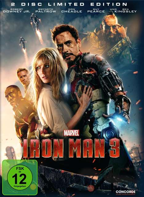 Iron Man 3 (Limited Edition im Steelbook), 2 DVDs