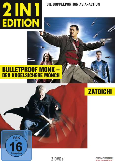 Bulletproof Monk - Der kugelsichere Mönch / Zatoichi - Der blinde Samurai, 2 DVDs