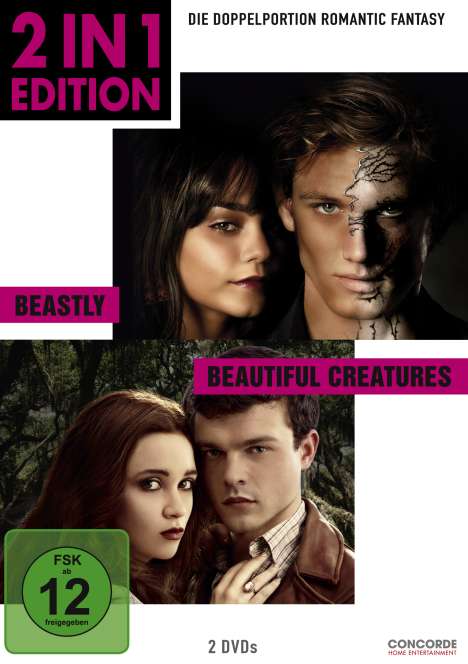 Beastly / Beautiful Creatures, 2 DVDs