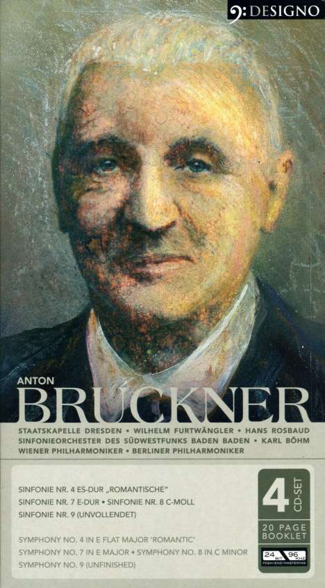 Anton Bruckner (1824-1896): Symphonien Nr.4,7,9, 4 CDs
