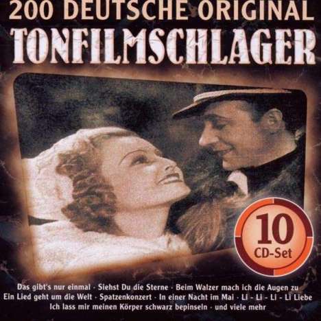 200 Deutsche Original Tonfilmschlager, 10 CDs