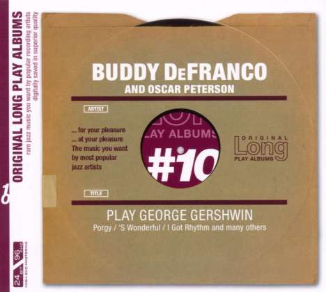 Buddy De Franco (geb. 1923): Plays George Gershwin, CD