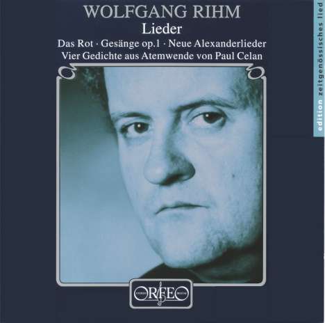 Wolfgang Rihm (geb. 1952): Lieder, CD