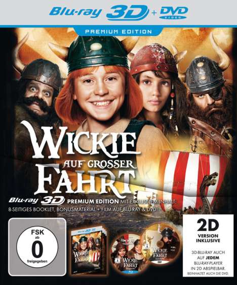 Wickie auf großer Fahrt (3D Blu-ray &amp; DVD), Blu-ray Disc