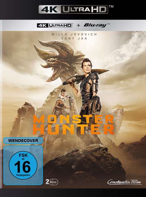 Monster Hunter (Ultra HD Blu-ray &amp; Blu-ray), 1 Ultra HD Blu-ray und 1 Blu-ray Disc
