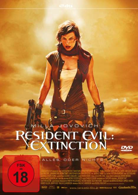 Resident Evil: Extinction, DVD