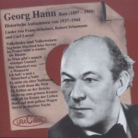 Georg Hann - Historische Aufnahmen von 1937-1944, CD