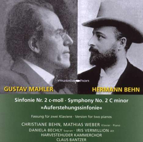 Gustav Mahler (1860-1911): Symphonie Nr.2 (Fassung für 2 Klaviere), CD
