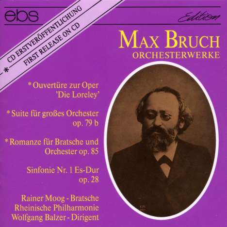 Max Bruch (1838-1920): Symphonie Nr.1 Es-dur op.28, CD