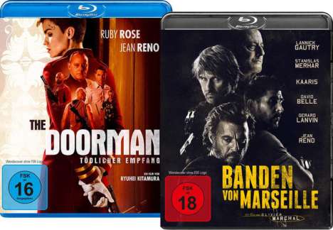 The Doorman - Tödlicher Empfang / Banden von Marseille (Blu-ray), 2 Blu-ray Discs