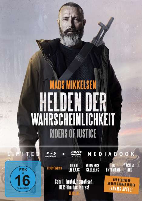 Helden der Wahrscheinlichkeit - Riders of Justice (Blu-ray &amp; DVD im Mediabook), 1 Blu-ray Disc und 1 DVD