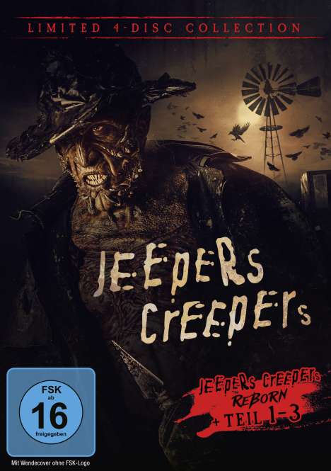 Jeepers Creepers (Limited 4-Disc Collection), 4 DVDs