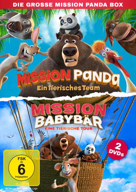 Die große Mission Panda Box, 2 DVDs