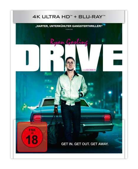 Drive (2011) (Ultra HD Blu-ray &amp; Blu-ray im Mediabook), 1 Ultra HD Blu-ray und 1 Blu-ray Disc