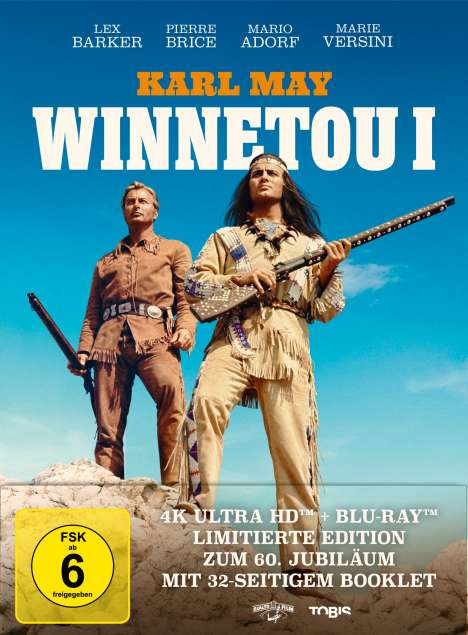 Winnetou I (Ultra HD Blu-ray &amp; Blu-ray im Mediabook), 1 Ultra HD Blu-ray und 1 Blu-ray Disc