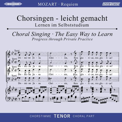 Chorsingen leicht gemacht - Wolfgang Amadeus Mozart: Requiem d-moll KV 626 (Tenor), CD