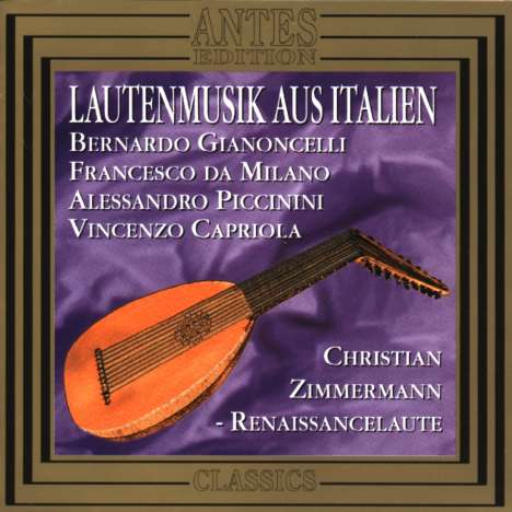 Christian Zimmermann - Lautenmusik aus Italien, CD