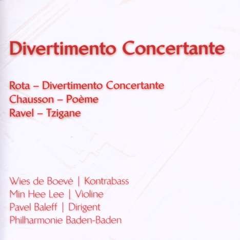 Philharmonie Baden-Baden - Divertimento Concertante, CD