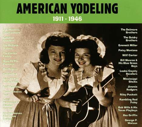 American Yodeling 1911 - 1946, CD