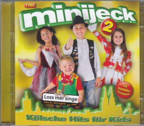 Minijeck 2: Kölsche Hits für Kids (mit Karaoke-Versionen), 2 CDs