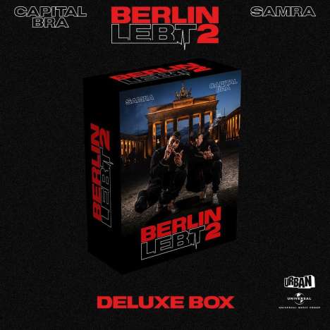 Capital Bra &amp; Samra: Berlin lebt 2 (Limited-Deluxe-Box), 2 CDs, 1 T-Shirt und 1 Merchandise