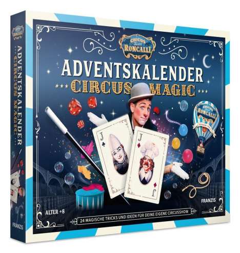 Circus Magic Adventskalender, 24 Zaubertricks für einen magischen Advent, für Kinder ab 8 Jahren, Kalender
