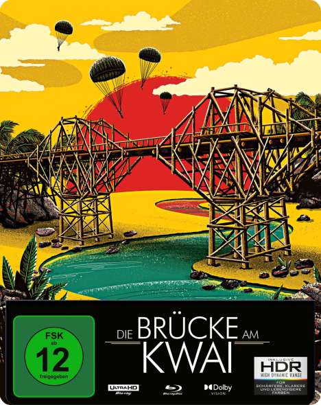Die Brücke am Kwai (Ultra HD Blu-ray &amp; Blu-ray im Steelbook), 1 Ultra HD Blu-ray und 1 Blu-ray Disc