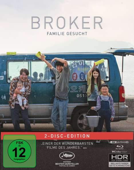 Broker - Familie gesucht (Ultra HD Blu-ray &amp; Blu-ray im Mediabook), 1 Ultra HD Blu-ray und 1 Blu-ray Disc