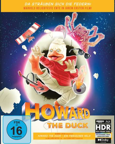 Howard the Duck - Ein tierischer Held (Ultra HD Blu-ray &amp; Blu-ray im Mediabook), 1 Ultra HD Blu-ray und 1 Blu-ray Disc