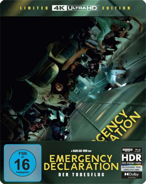 Emergency Declaration - Der Todesflug (Ultra HD Blu-ray &amp; Blu-ray im Steelbook), 1 Ultra HD Blu-ray und 1 Blu-ray Disc