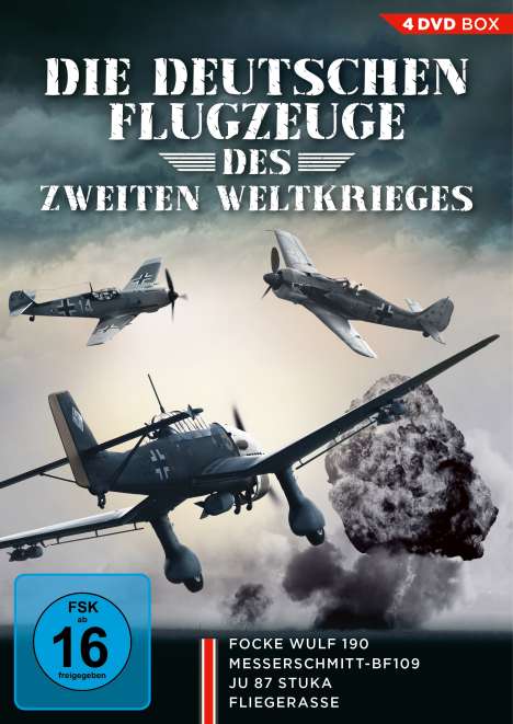 Die deutschen Flugzeuge des Zweiten Weltkrieges, 4 DVDs