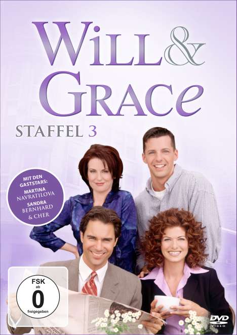 Will &amp; Grace Season 3, 4 DVDs