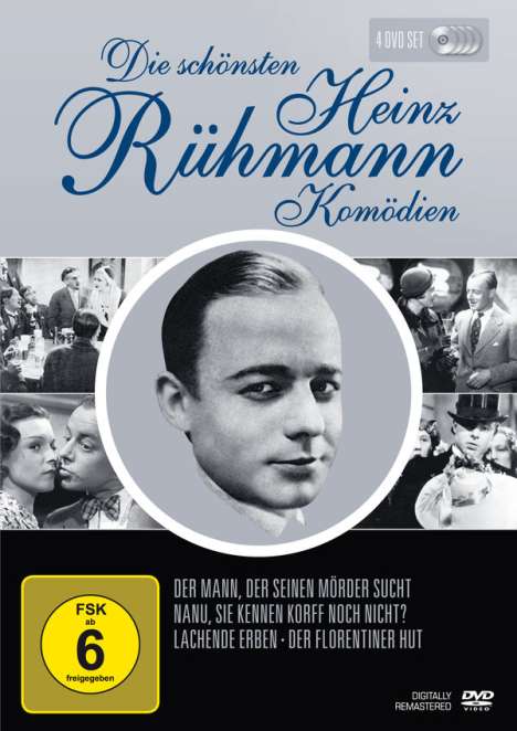 Die schönsten Heinz Rühmann Komödien (Filmbox), 4 DVDs