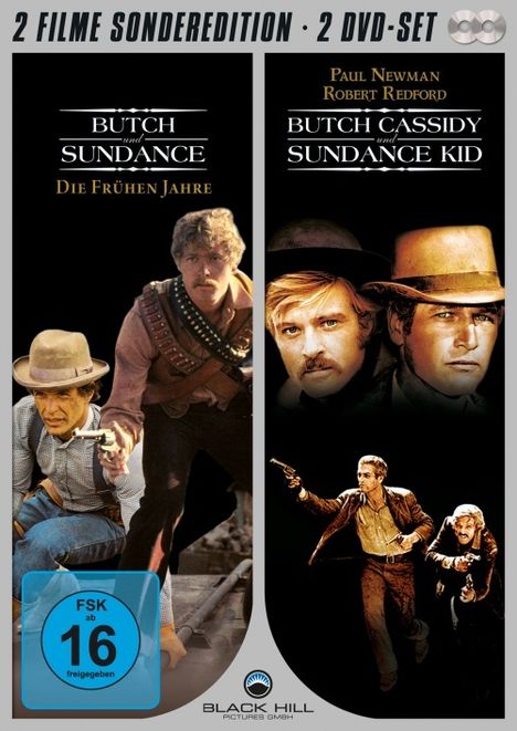 Butch Cassidy &amp; Sundance Kid + Butch &amp; Sundance-Frühe Jahre, 2 DVDs