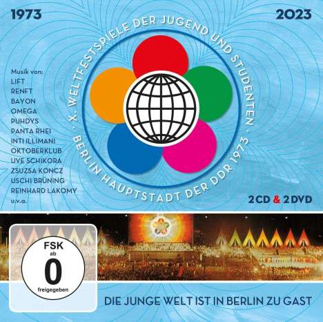 50 Jahre Weltfestspiele, 2 CDs und 2 DVDs