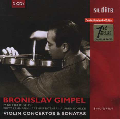 Bronislaw Gimpel - Violinkonzerte und -Sonaten, 3 CDs