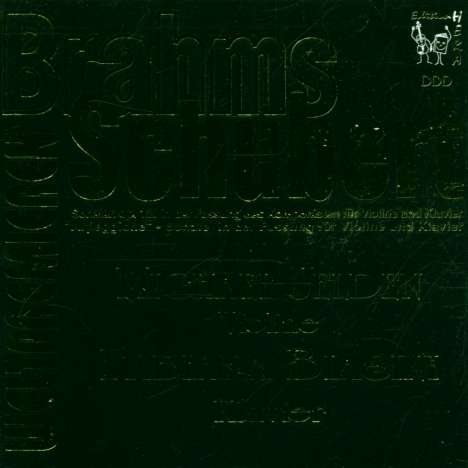 Johannes Brahms (1833-1897): Sonaten f.Violine &amp; Klavier op.102 Nr.1 &amp; 2, CD
