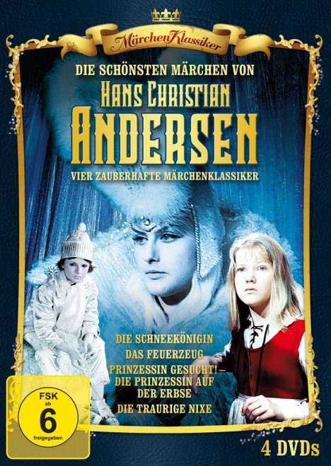 Die schönsten Märchen von Hans Christian Andersen, 4 DVDs