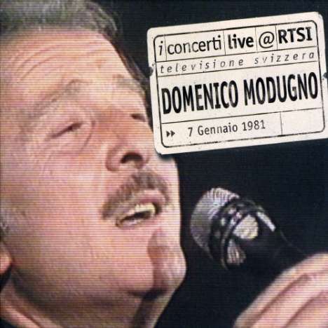 Domenico Modugno (1928-1994): MODUGNO LIVE @ RTSI, CD