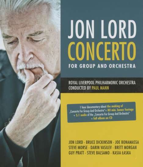 Jon Lord (1941-2012): Concerto For Group And Orchestra, 1 Blu-ray Disc und 1 CD