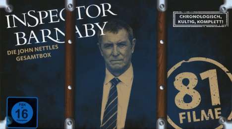 Inspector Barnaby: Die John Nettles Gesamtbox, 47 DVDs und 1 CD