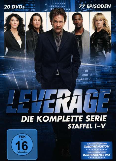 Leverage (Komplette Serie), 20 DVDs