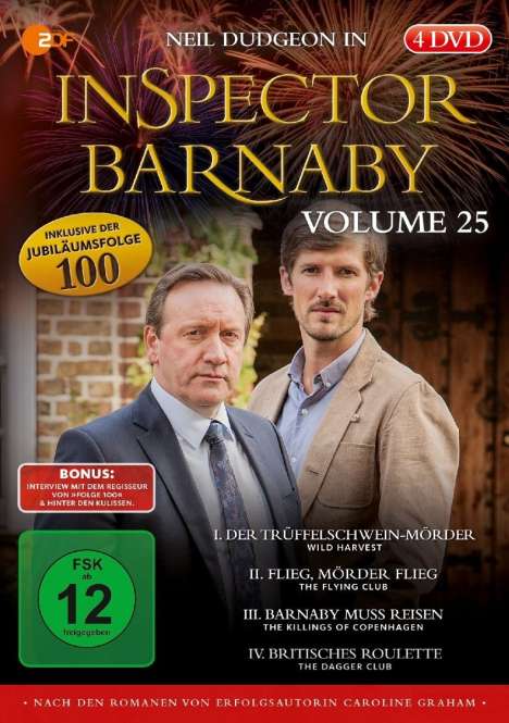 Inspector Barnaby Vol. 25, 4 DVDs